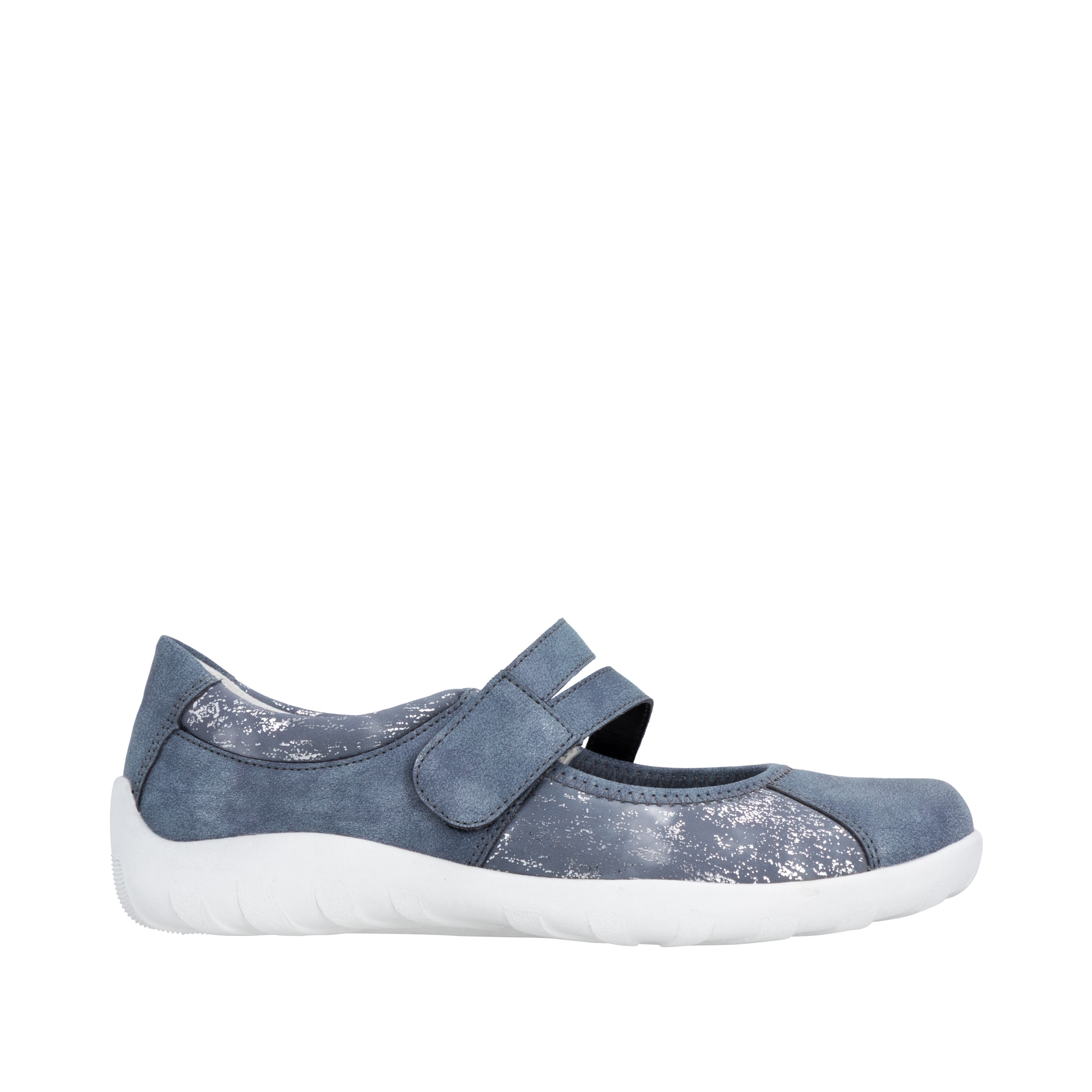 REMONTE Ballet Flats with Strap in Blue