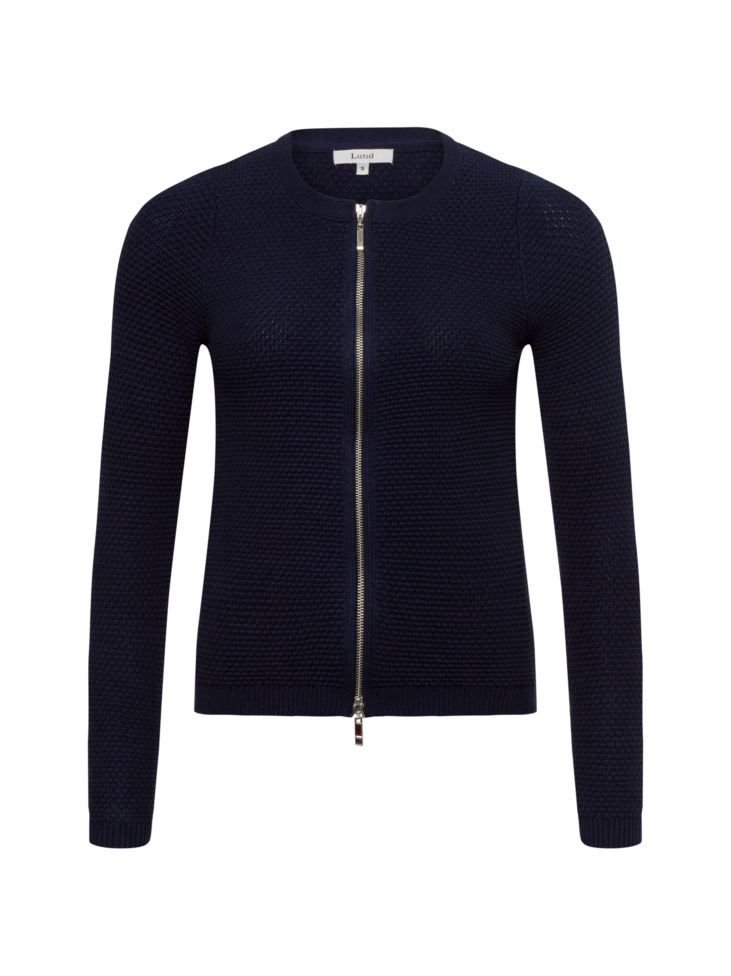 Marie Lund Strickjacke in Blau: Vorderseite