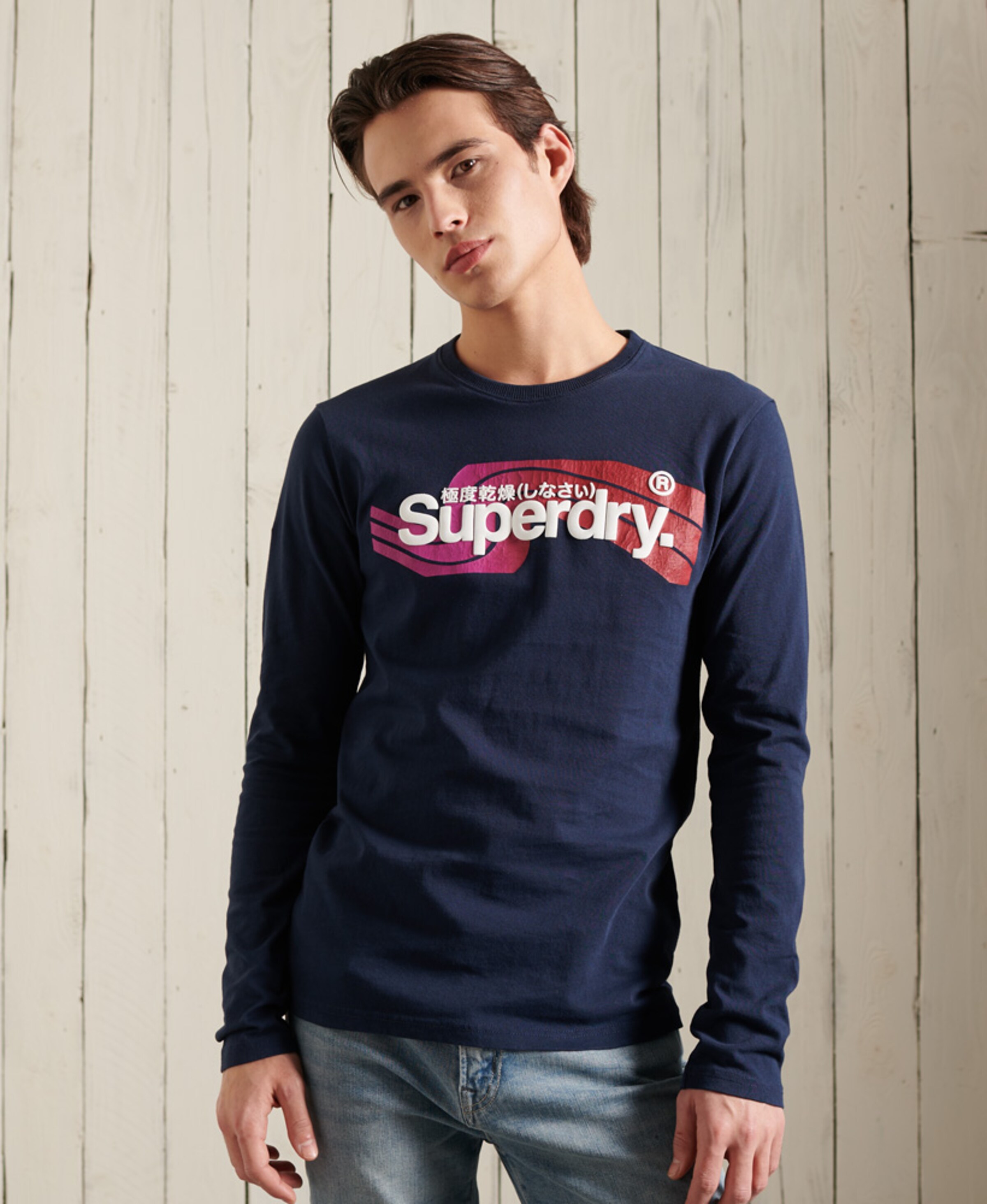 Männer Shirts Superdry Shirt in Marine - WD72923 Männer Shirts Superdry Shirt in Marine - WD72923