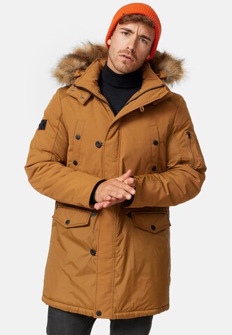 INDICODE JEANS Winterparka 'Jarl' in Bruin