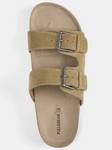 Pull&Bear Pantolette in Beige