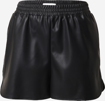 TOPSHOP Regular Pants in Black: front