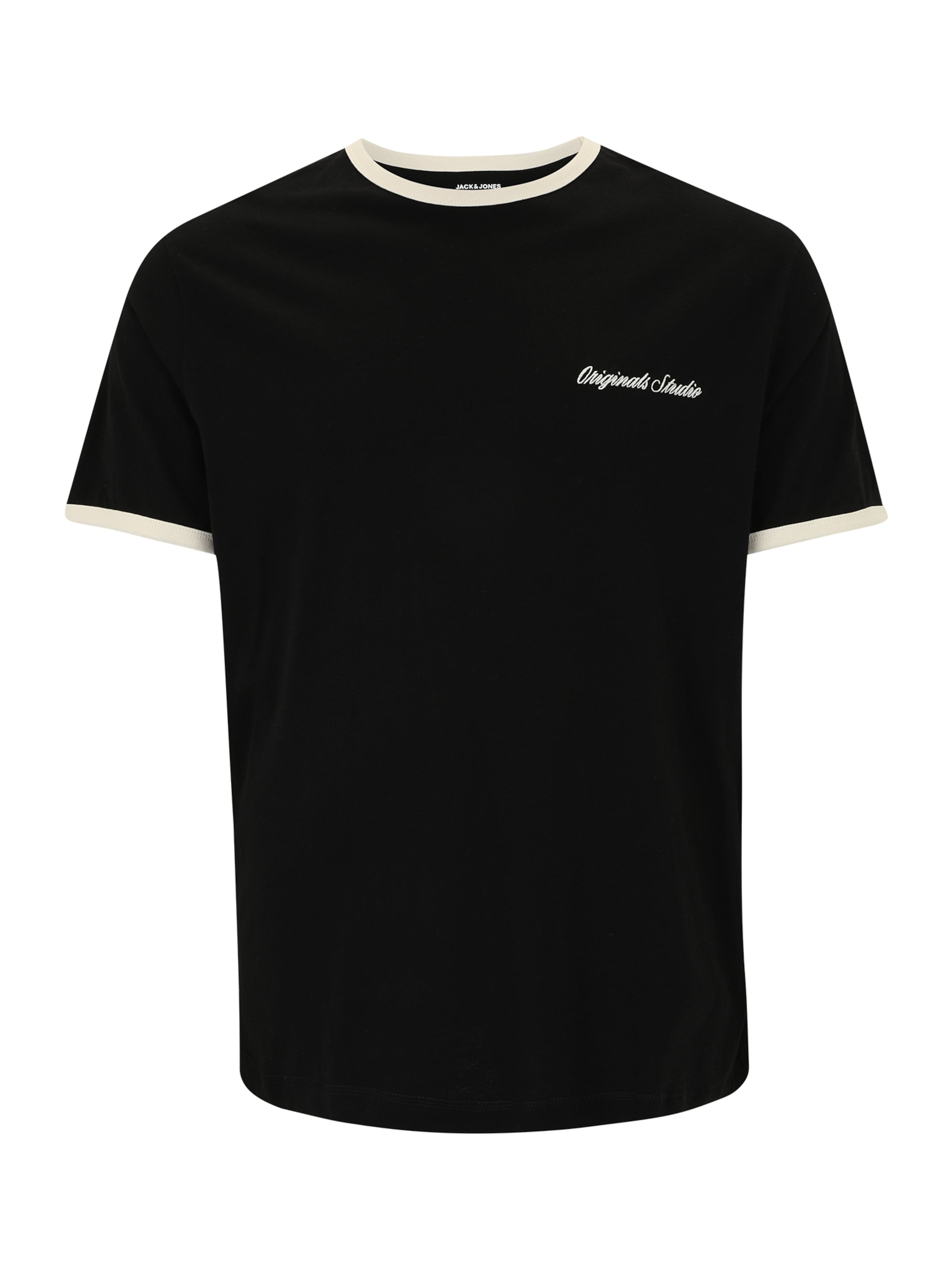 Jack & Jones Plus Shirt 'JORNORREBRO' in Black: front