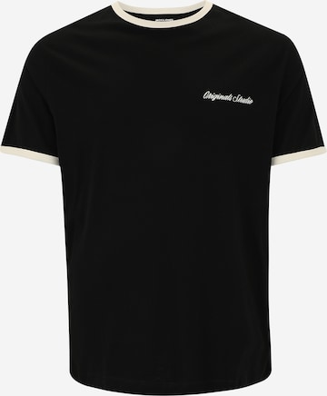 juoda Jack & Jones Plus Marškinėliai 'JORNORREBRO': priekis