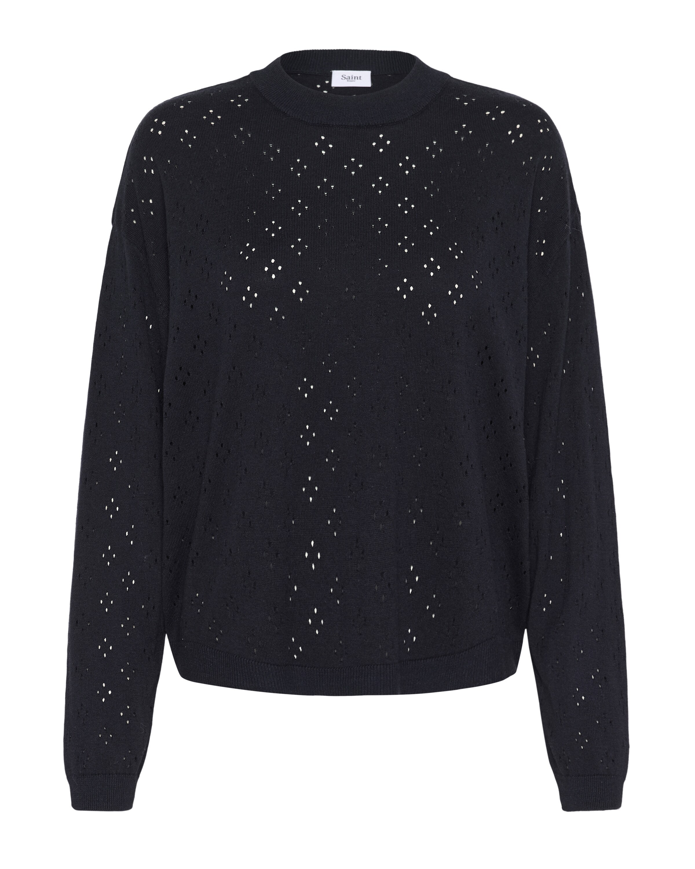 SAINT TROPEZ Pull-over 'Oline' en L en bleu foncé, Vue avec produit
