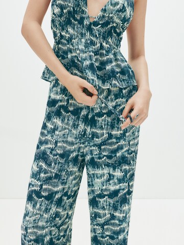 Pull&Bear Bő szár Nadrág - kék
