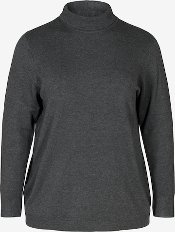 Zizzi Sweater in Grey: front