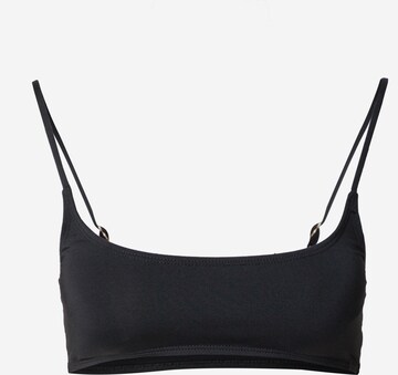 Bustier Hauts de bikini Cotton On Body en noir : devant