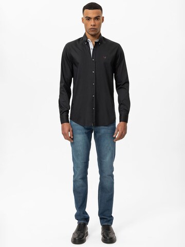 By Diess Collection Regular fit Button Up Shirt in Black