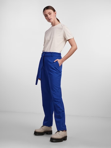 PIECES Regular Trousers 'Bosella' in Blue