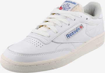 Sneaker bassa 'Club C 85' di Reebok in bianco: frontale