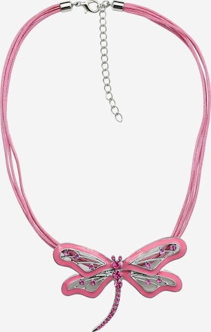 COLLEZIONE ALESSANDRO Necklace 'Dragonfly' in Pink: front