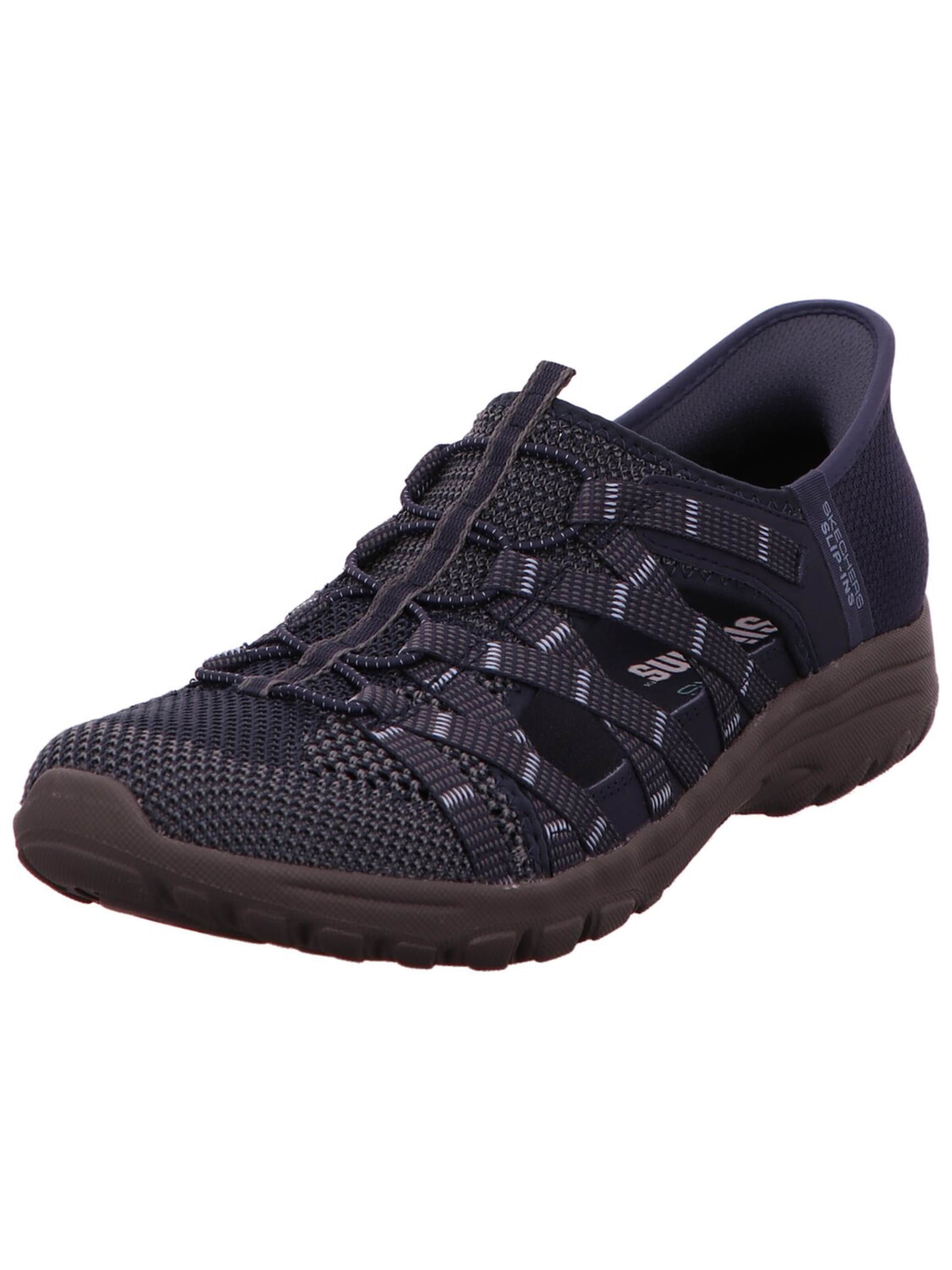 SKECHERS Lace-Up Shoes 'Sneaker Damen 158789 NVY Textil & Kunststoff (Synthetik) in blau' in Blue: front