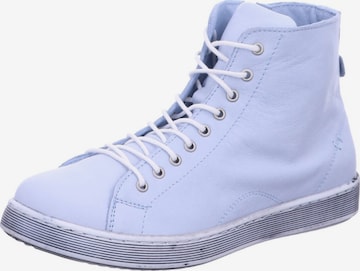 Sneaker alta 'Sneaker High Damen 0341500 821 Echtleder in blau' di ANDREA CONTI in blu: frontale
