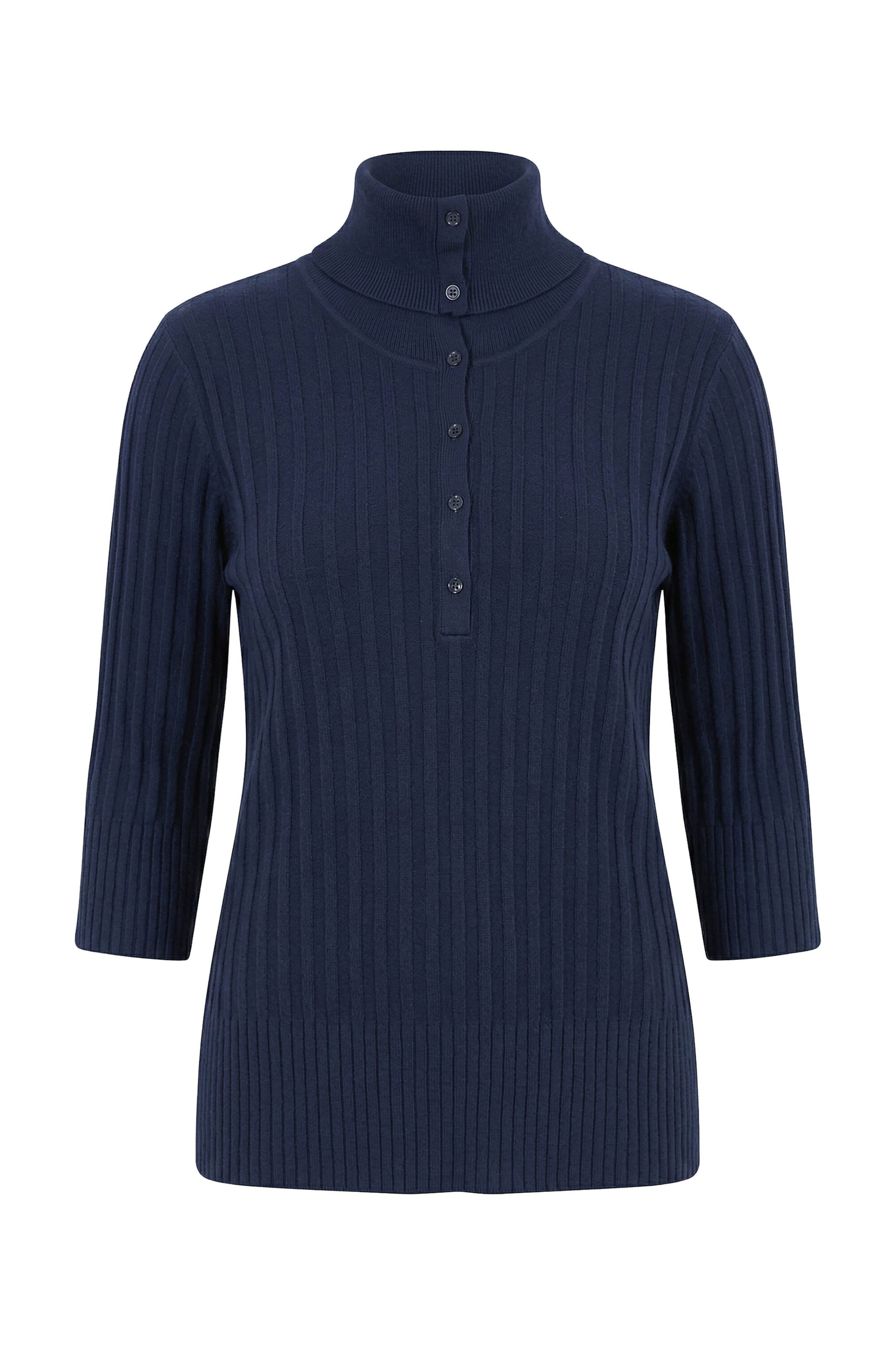 Ulla Popken Pullover in Blau: Vorderseite