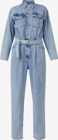 Finn Flare Overall in Blau: Vorderseite