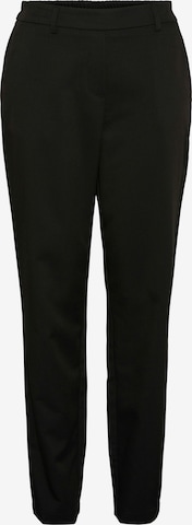 PIECES Regular Housut 'Molina' värissä musta: etupuoli