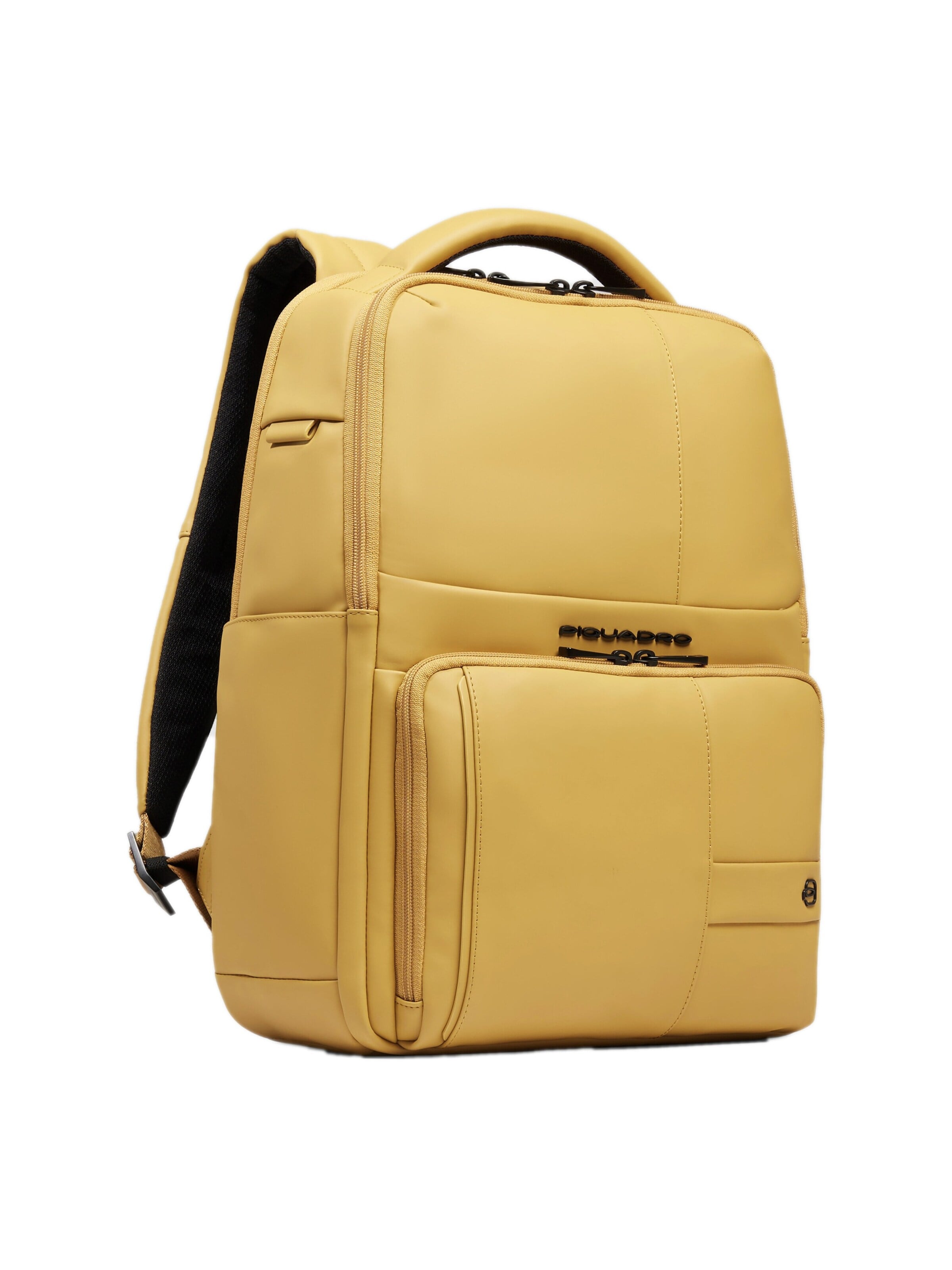 Sac à dos Piquadro en jaune : devant