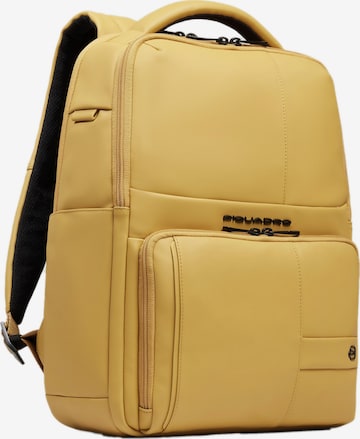Sac à dos Piquadro en jaune : devant