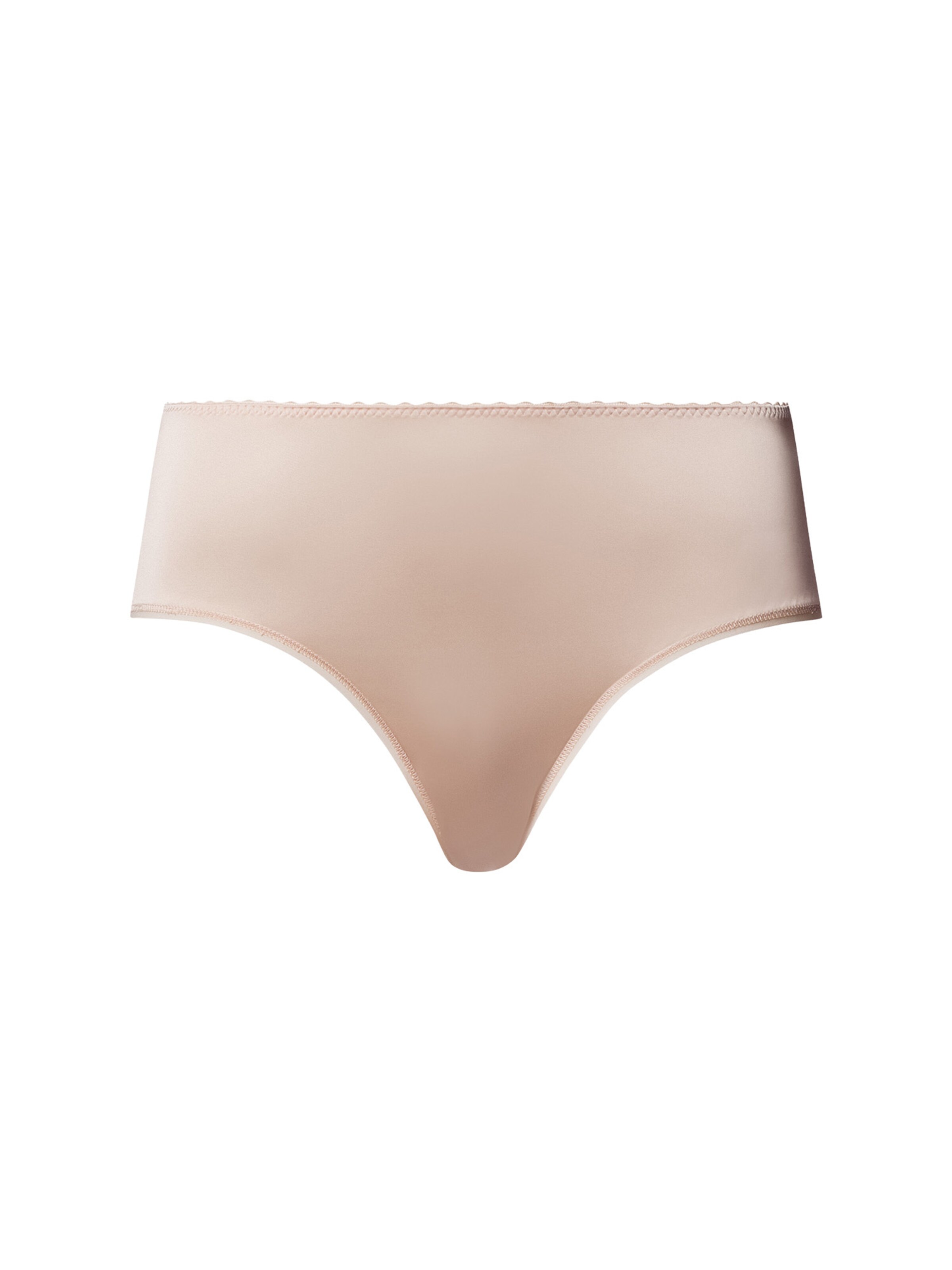 Slip ' Satin Deluxe ' Hanro en beige : devant
