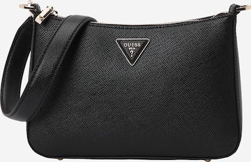 GUESS - Mala de ombro 'Jazlynn' em preto: frente