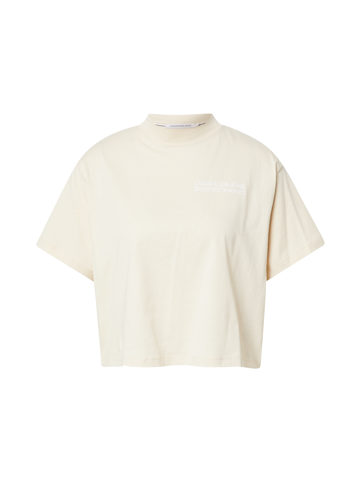 Odzież Koszulki & topy Calvin Klein Jeans Koszulka w kolorze Jasny Beżm 