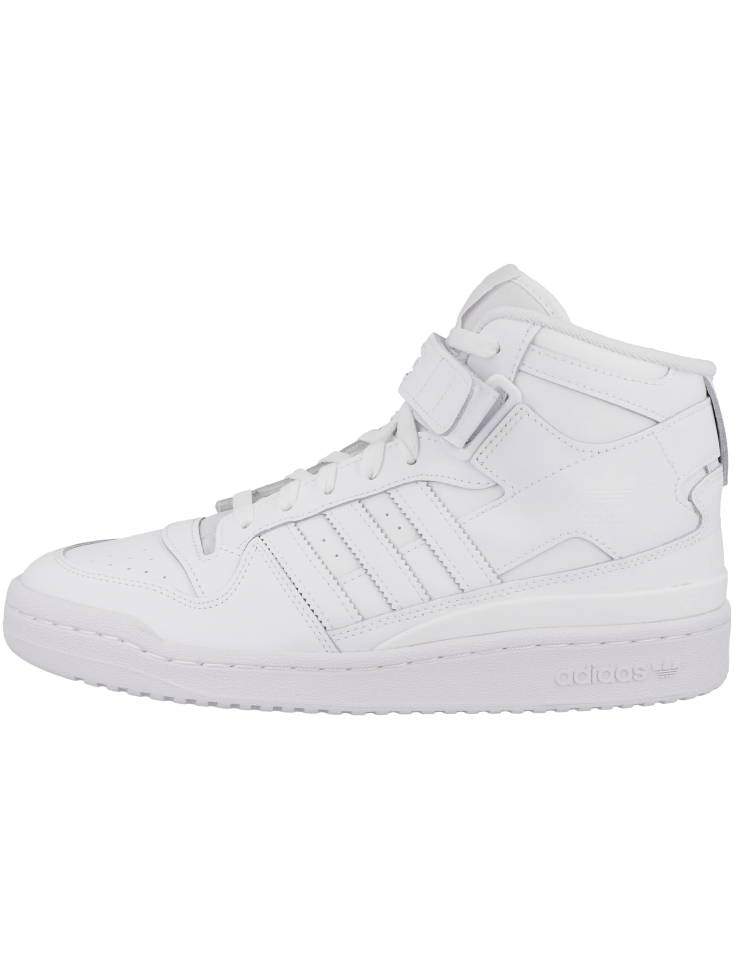 ADIDAS ORIGINALS Kõrged ketsid 'Forum Mid', värv valge