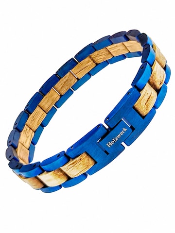 Holzwerk - Pulsera 'CHIEMSEE' en azul: frente