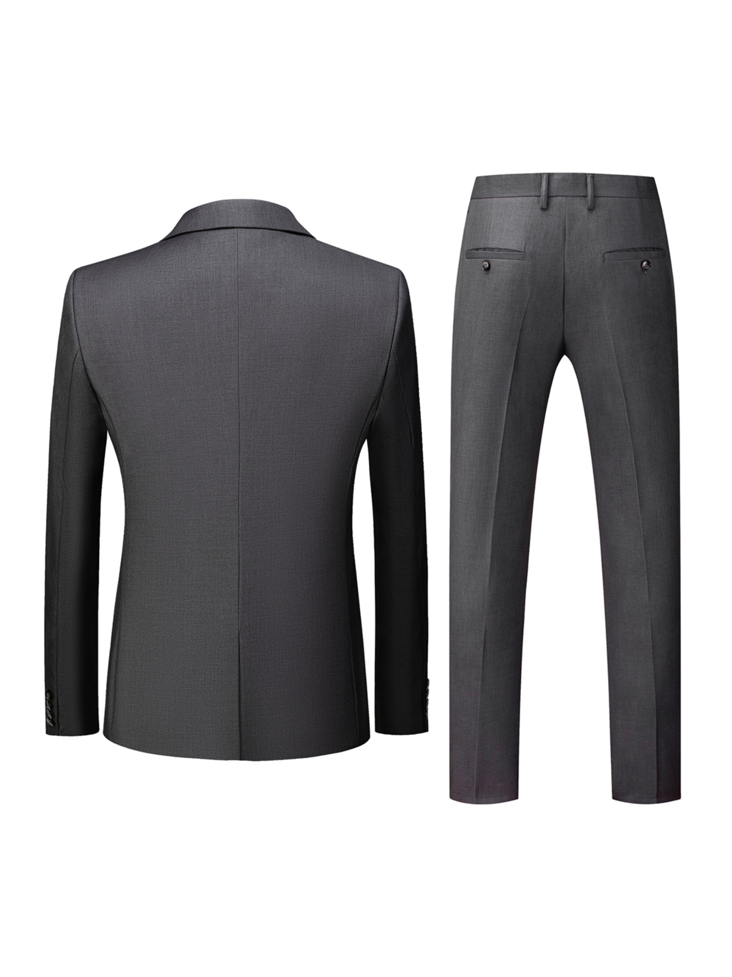 YOUTHUP Slimfit Anzug 'Dreiteiler'‌‌‌‌‌‌‌‌ in Grau