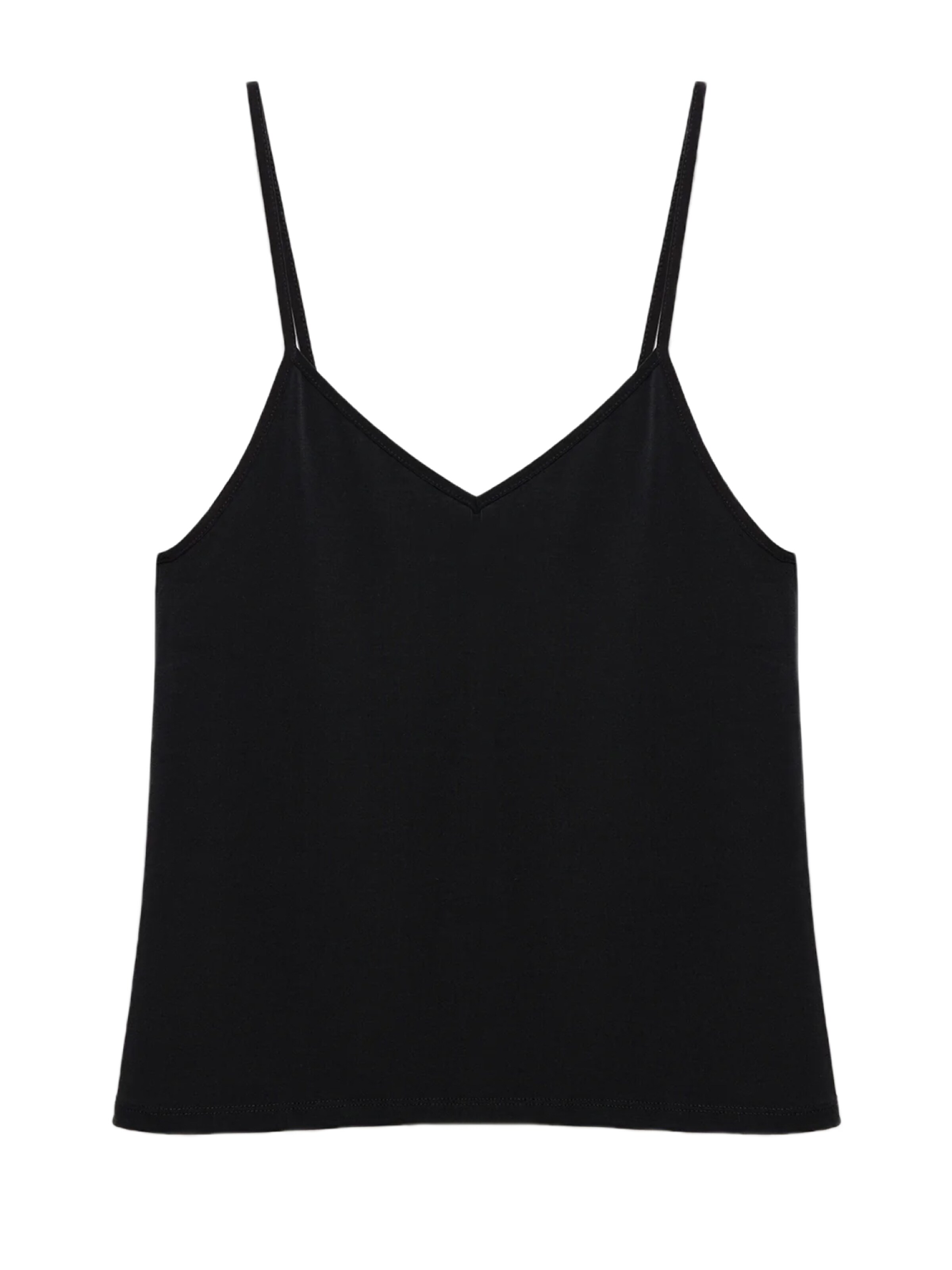 No Matter What Top in Schwarz: Vorderseite