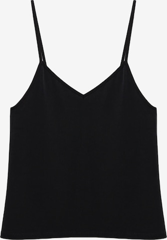 No Matter What Top in Schwarz: Vorderseite