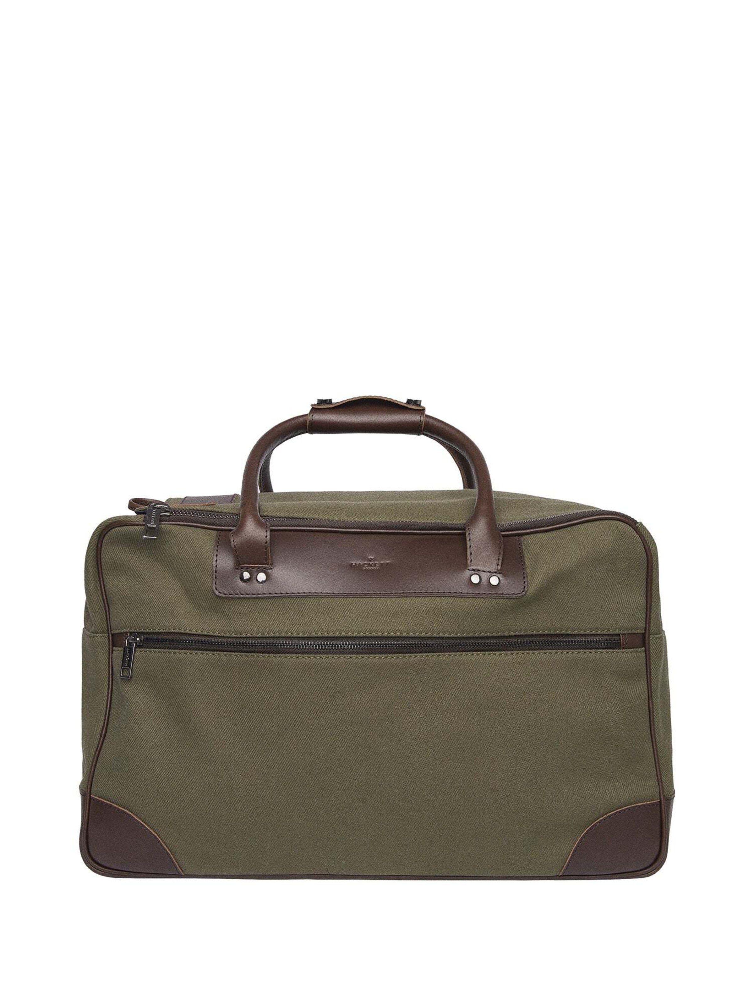 Hackett London Reistas 'Windsor X2' in de kleur Donkerbruin / Spar, Productweergave