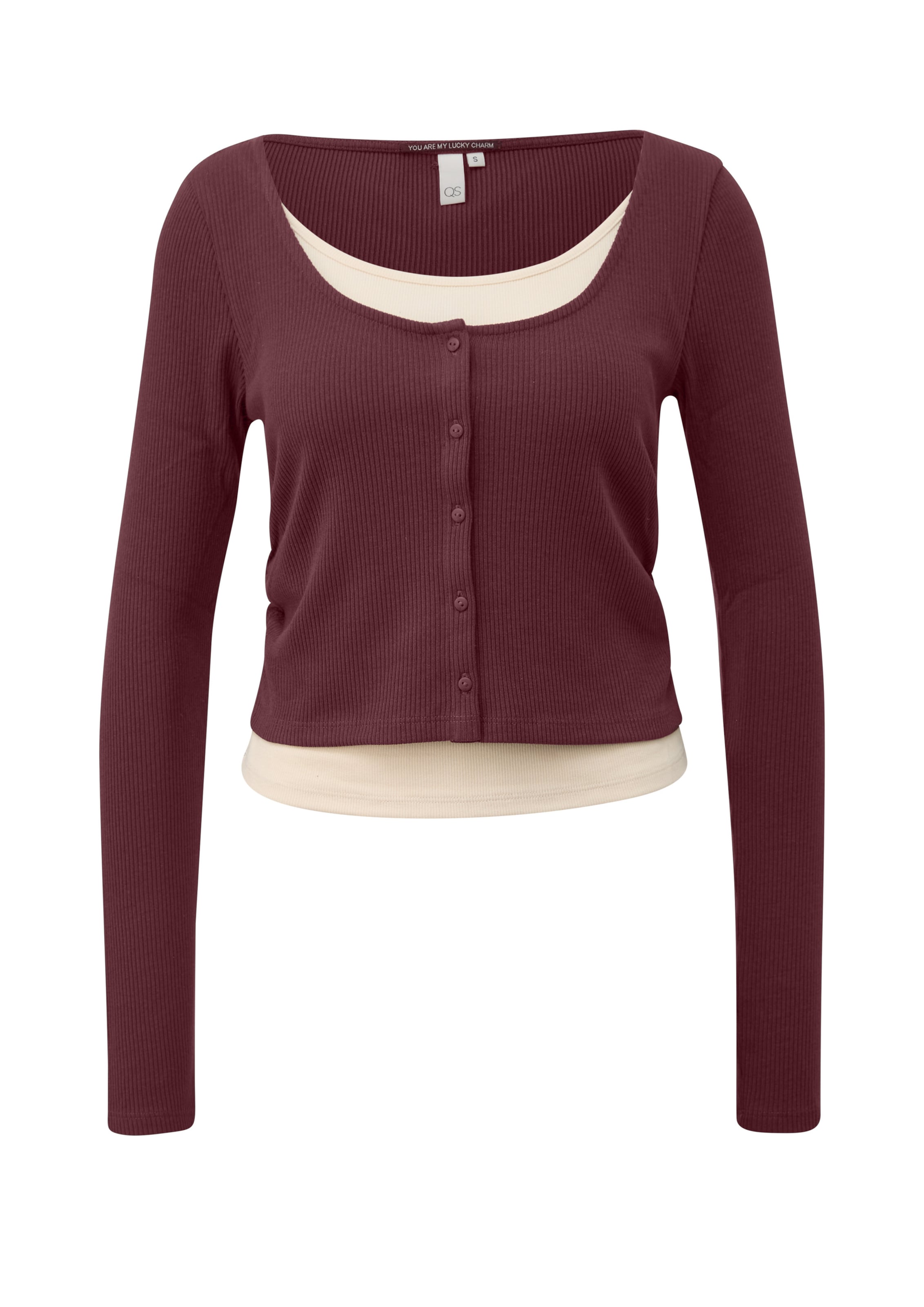 QS Shirt in Rot: Vorderseite