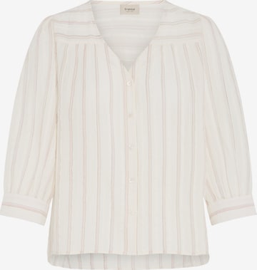 Fransa Blouse 'Fradi Sh 1' in Beige: voorkant