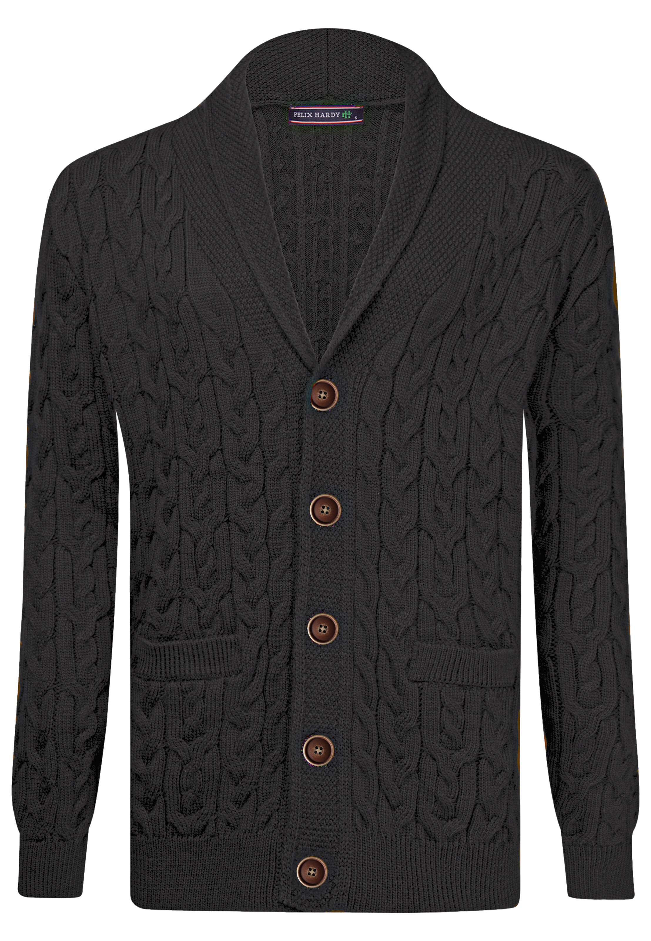 Felix Hardy Kofta i grå: framsida