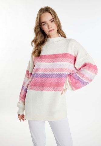 IZIA Sweater 'Hoona' in White: front