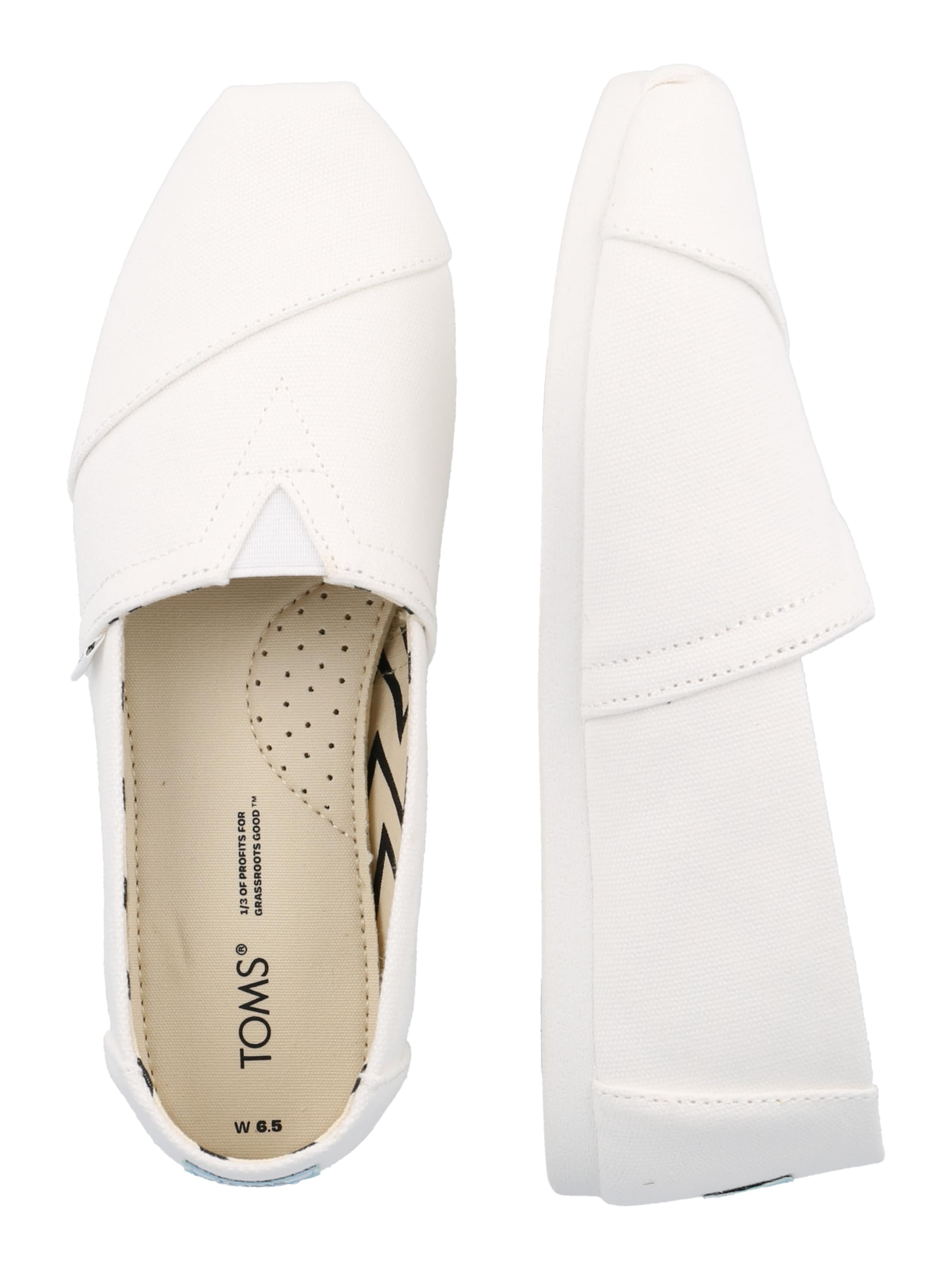 TOMS Slip-ons 'ALPARGATA' in White