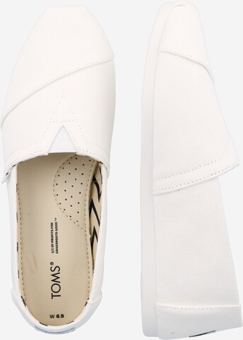 TOMS - Sapato Slip-on 'ALPARGATA' em branco