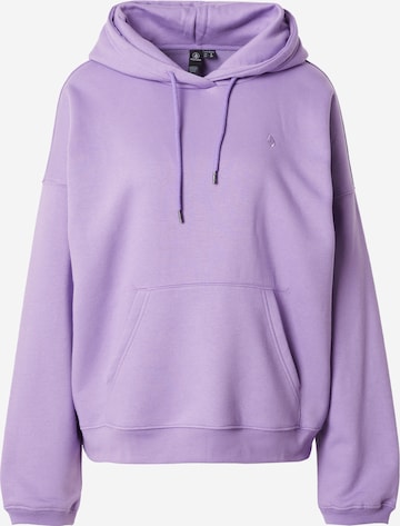 Sweat-shirt 'Stone Heart II' Volcom en violet : devant