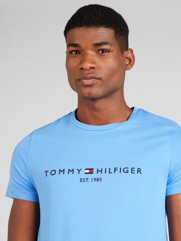 mėlyna TOMMY HILFIGER Standartinis modelis Marškinėliai