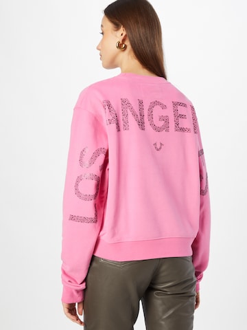 True Religion Sweatshirt 'LOS ANGELES ' in Roze