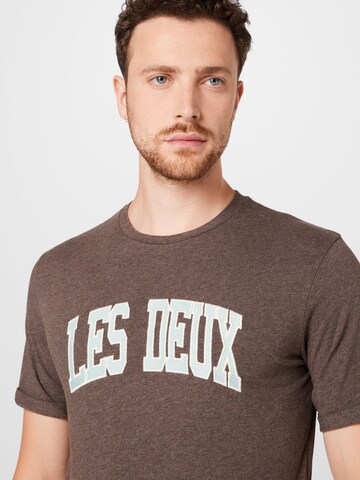 Les Deux Shirt 'Crane' in Brown