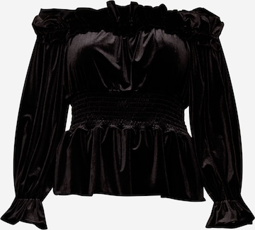 River Island Plus Blouse in Black: front