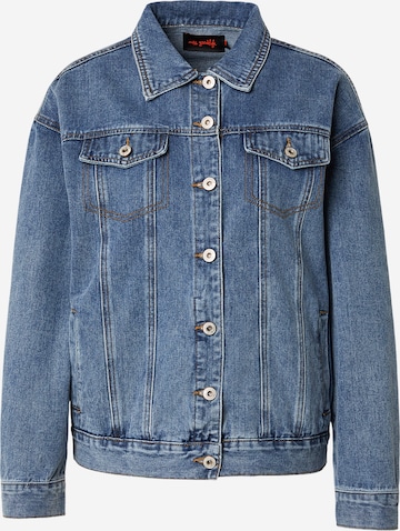 miss goodlifePrijelazna jakna 'Loveheart' - plava boja: prednji dio