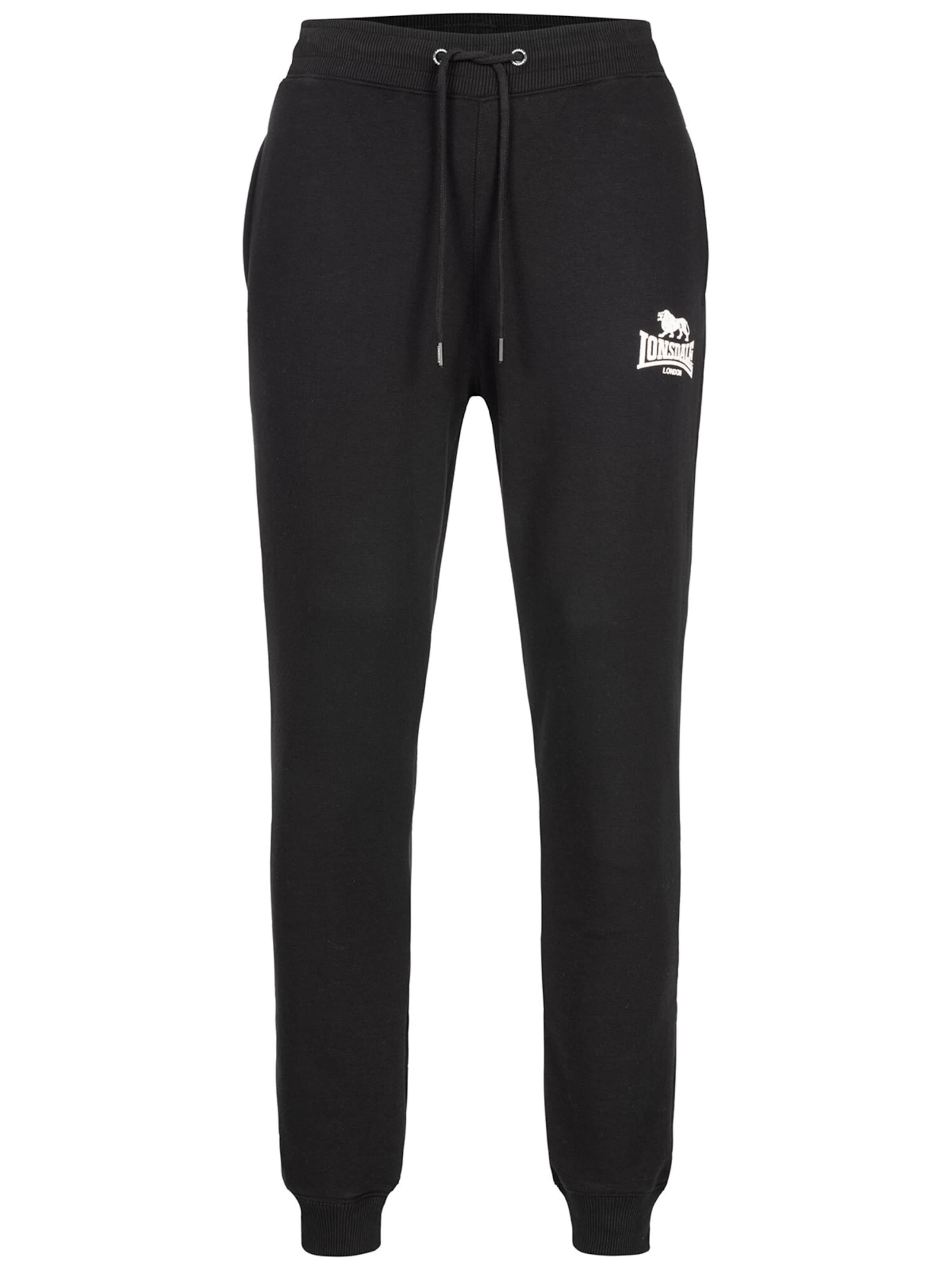 LONSDALE Housut 'Pilsdon' värissä musta: etupuoli