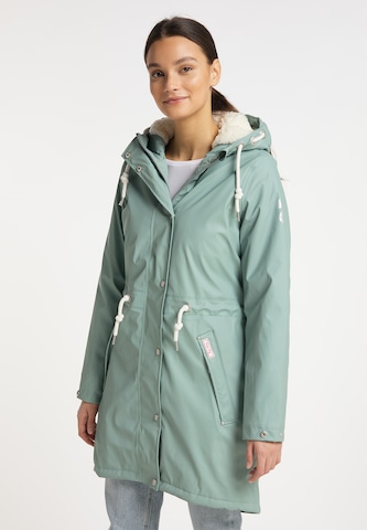 MYMO Winter Coat in Green: front