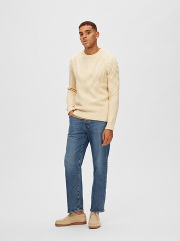 SELECTED HOMME Sweater 'Remy' in Beige