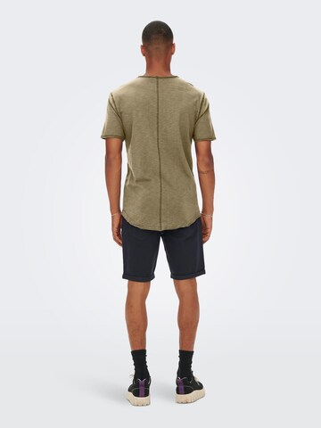 T-Shirt 'Benne' Only & Sons en beige