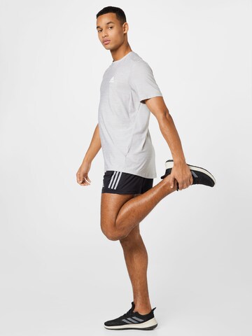 pelēks ADIDAS SPORTSWEAR Sporta krekls 'Aeroready Designed To Move Stretch'