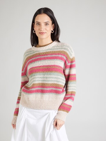 VILA Sweater 'VICHOCA' in Beige: front